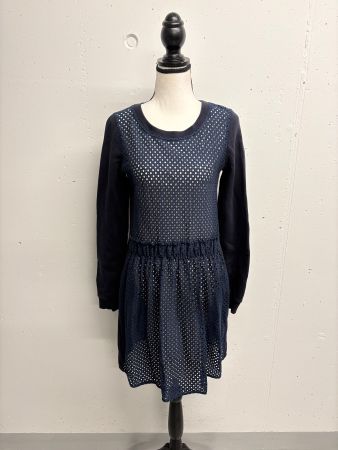See by Chloe Kleid mit Lochspitze Gr. 36 blau Spitze