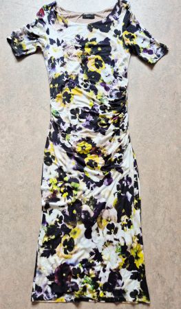 KLEID PAUL SMITH XS S 34 36 STIEFMÜTTERCHEN,  TOP ZU MANTEL