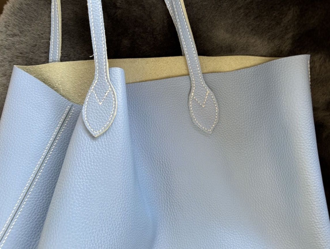 Taschen für Damen: Leder Tasche handgefertigt blau – Neu und originalverpackt aus Veyras von ValClasse 3