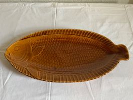 Keramik Fischplatte, Vintage Servierplatte, Top Zustand! ...