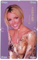 4 Telefonkarten "Britney Spears".