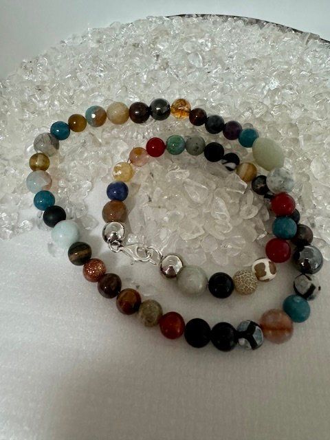 Catenine: Halskette mit verschiedenen Steinen. – Nuovo (secondo la descrizione) da Biberist venduto da tl-schmuck 2