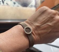 Bracciale elastico con zirconi