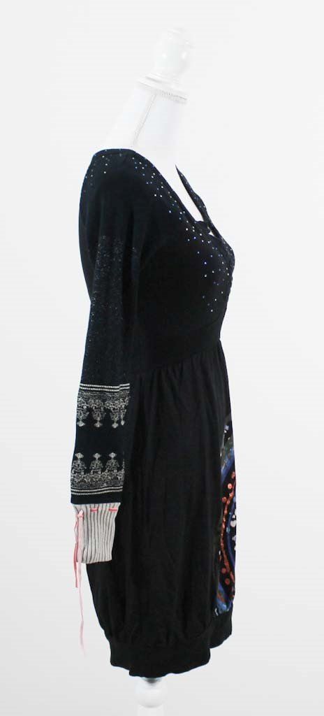 Desigual Vestiti: Desigual Kleid mit gestrickten Ärmeln Gr. S – Usato da Belp venduto da caramel-secondhand 3