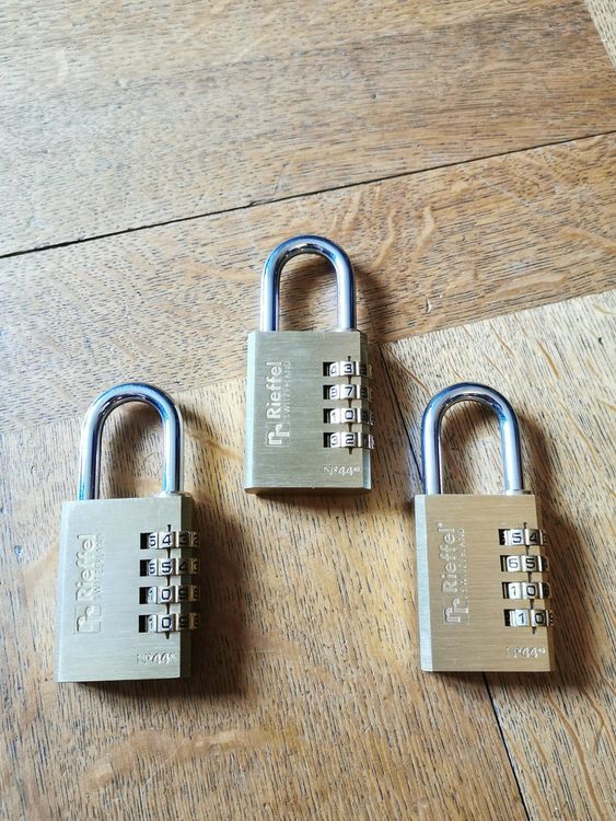 4stelliges Zahlenschloss von Rieffel 3Stück Kaufen auf Ricardo