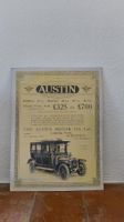 Vintage Austin motor poster