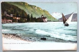Château de Chillon et les Dents du Midi