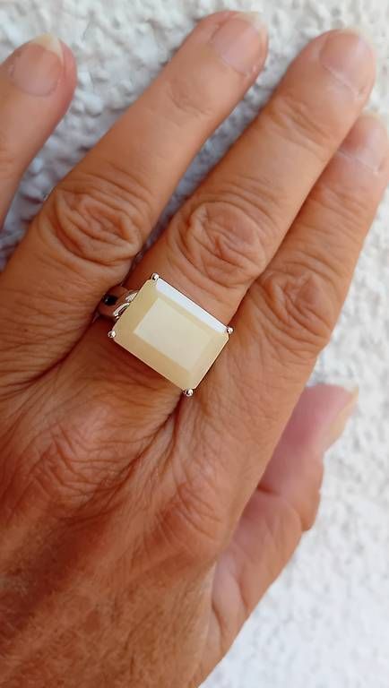 Bagues: Ring Silber mit Butterscotch Bernstein – D'occasion à Stans par wer_fd5f 2