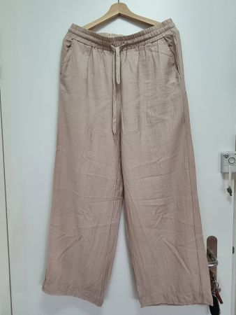Leichte Sommer Stoffhose Gummibund L NEU