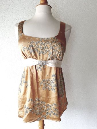 PAUL & JOE SEIDENTOP SEIDE TOP SILK FRANKREICH M TUNIKA
