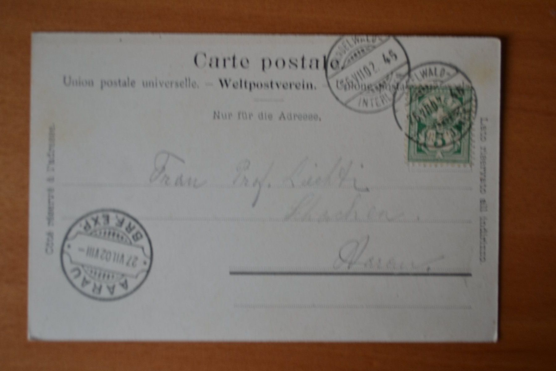Cartoline postali: AK Lütschine mit Jungfrau – Usato da Beinwil am See venduto da kajak55 1