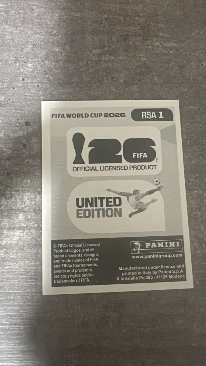 Panini Sammelbilder & Trading cards: RSA 1 , FIFA WORLD CUP 2026 PANINI  – Neu (gemäss Beschreibung) aus Frauenfeld von 1PegPeg1 1