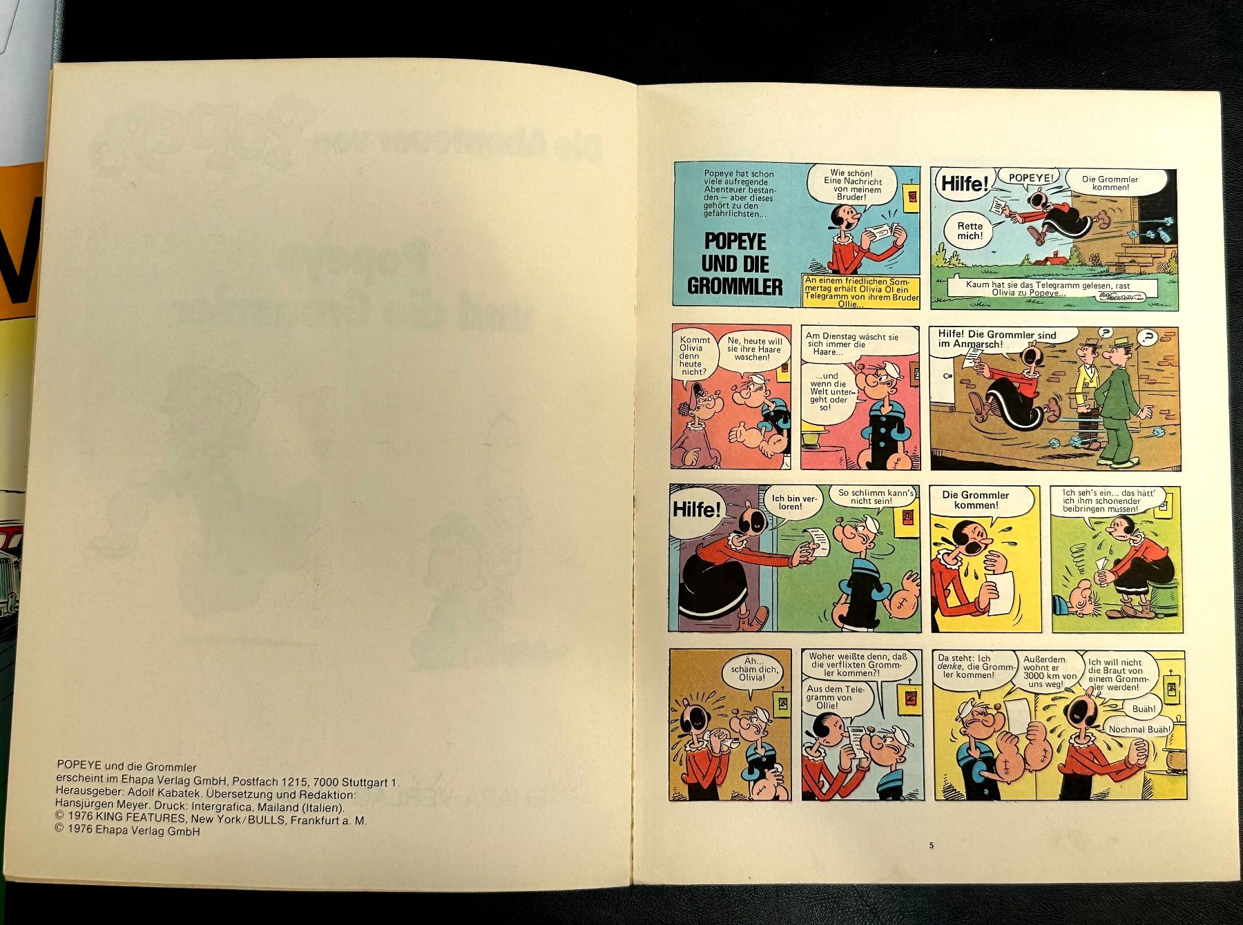 Comics: Popeye Nr. 4 1976, hunderte Comics eingestellt ab 1.- – Gebraucht aus Seltisberg von quadartswiss 1