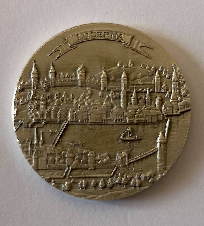 Buste & buste per spedizione: Lettre Lucerne avec pièce en argent  – Usato da Ecublens venduto da achille1954 3