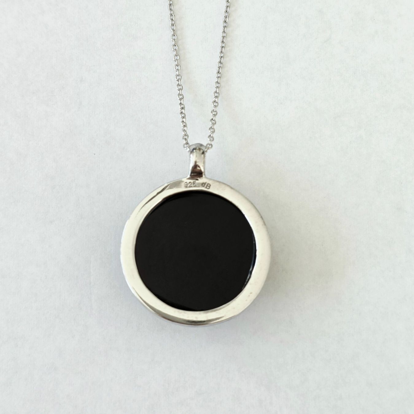 Ciondoli: Silber 925 Anhänger mit Cabochon Onyx - Neu – Nuovo e nell'imballaggio originale da Uetikon am See venduto da Coralreef 3
