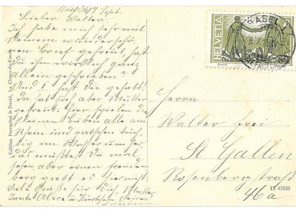 Cartoline postali: AK BIRSFELDEN KATH. KIRCHE 1919 – Usato da Schlossrued venduto da Aronliam 1