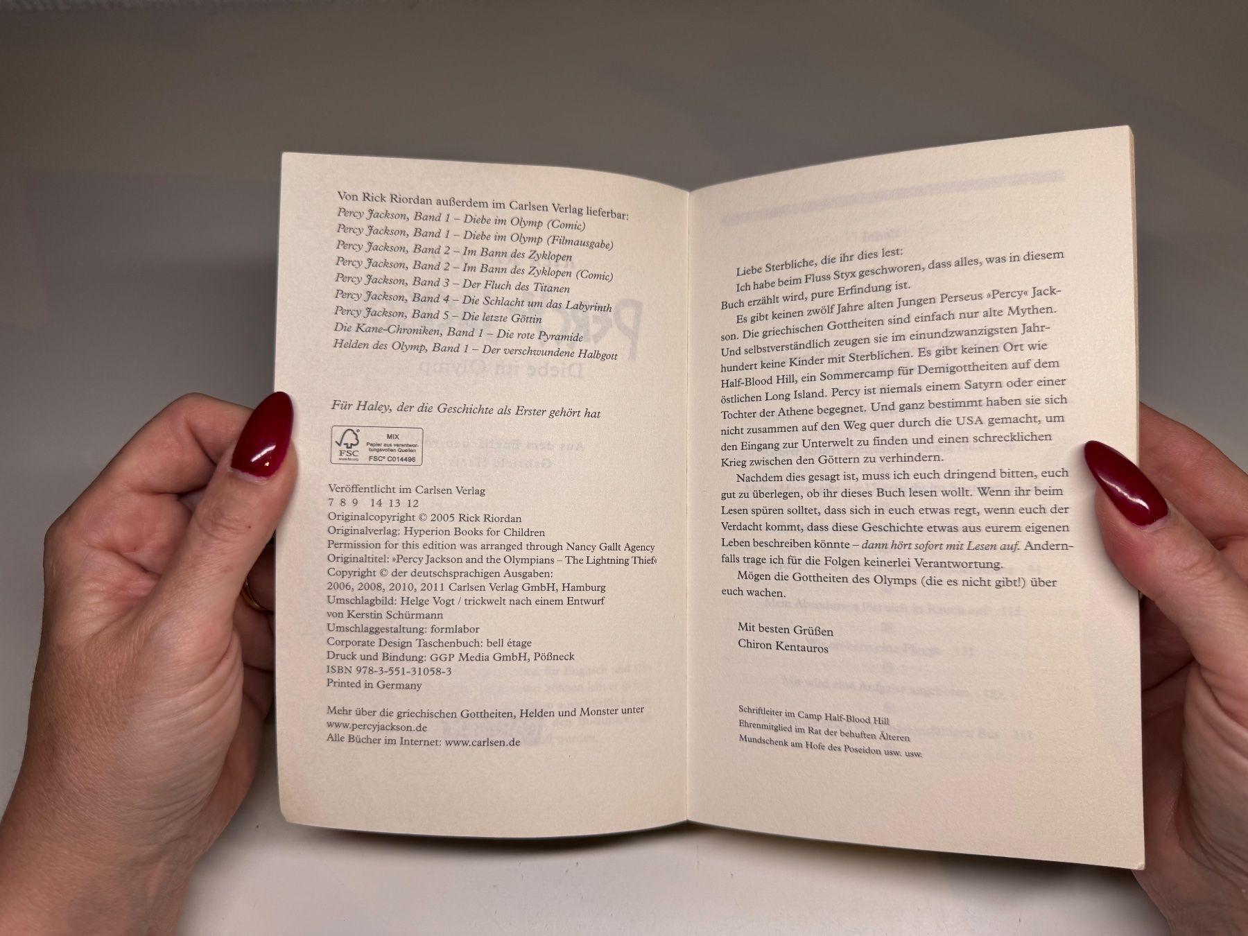 Libri: BUCH: Percy Jackson, Diebe im Olymp – Usato da Grosswangen venduto da Kleine.Knoepfe 3