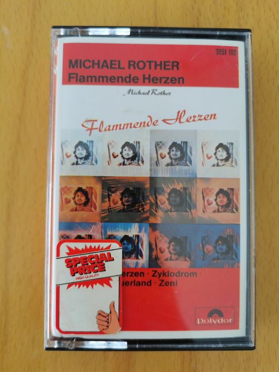 Michael Rother - Flammende Herzen MC Kassette Rarität (Gebraucht) in St ...