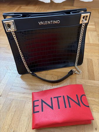 Valentino Handtasche schwarz/gold