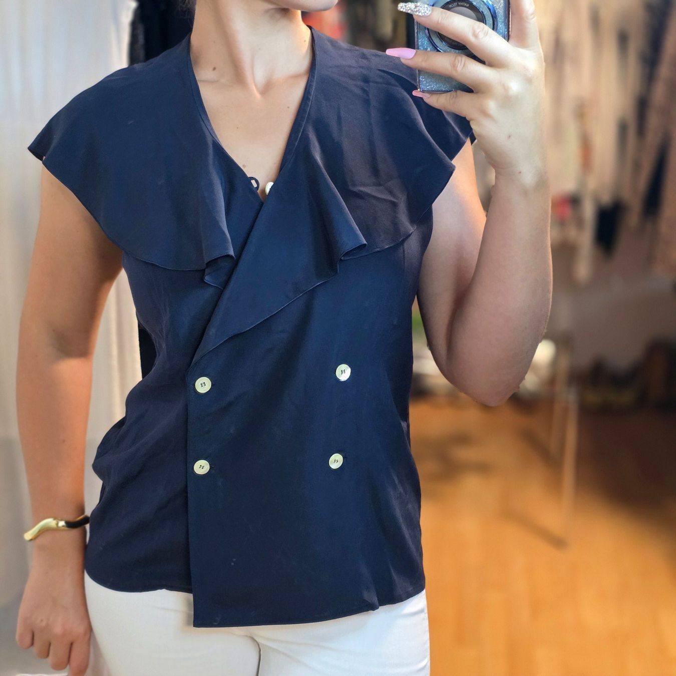 Blusen: Antonelli  100% Seide  Statement Bluse Gr.38/40 Vintage – Gebraucht aus Wald ZH von CapLux 4