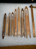 Navettes en bois 8 piéces différentes tailles anciennes 1885