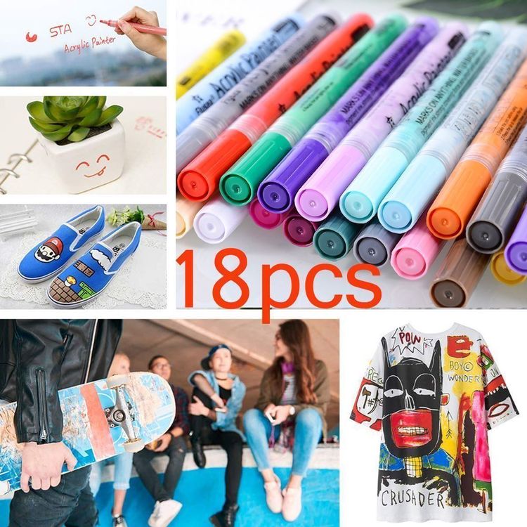 Femnow Porzellanstifte Set 12 Farben - Spülmaschinenfest Für Tassen Und Glas