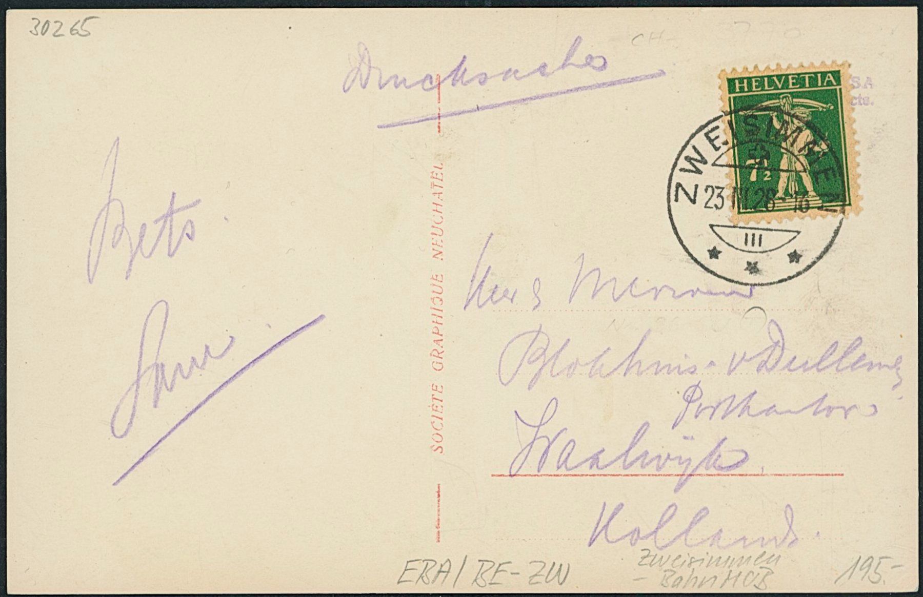 Cartoline postali: BE Zweisimmen - Bahnhof - Bahn MOB – Usato da Schindellegi venduto da Jonathan77 1