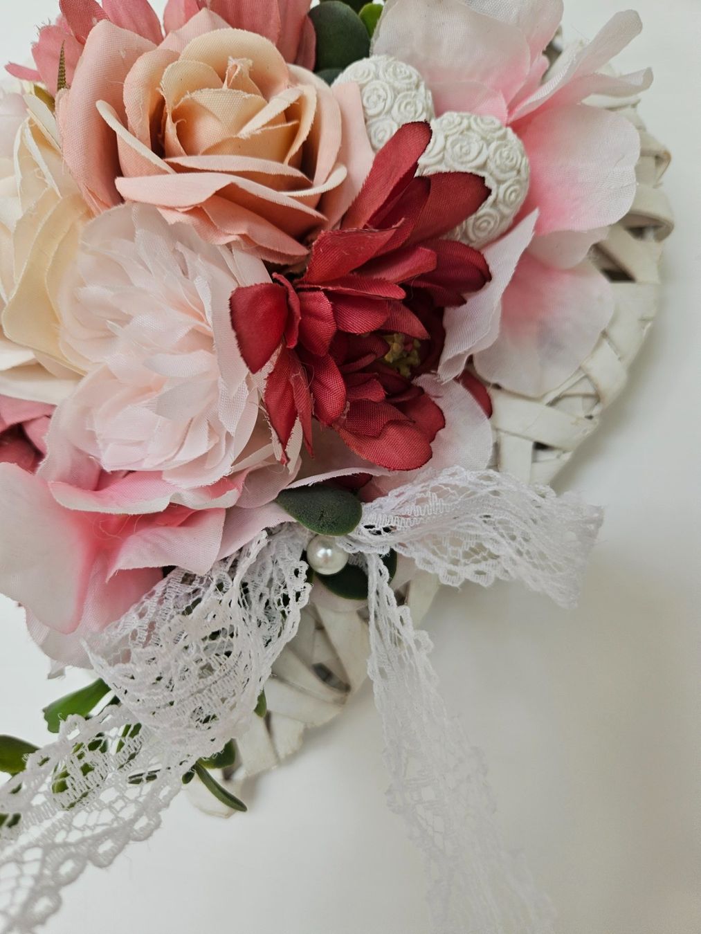 Tutte le decorazioni: Geschenk Herz Kranz Shabby Chic Spitze Muttertag Geburtstag – Nuovo e nell'imballaggio originale da Gossau ZH venduto da Goes05 5