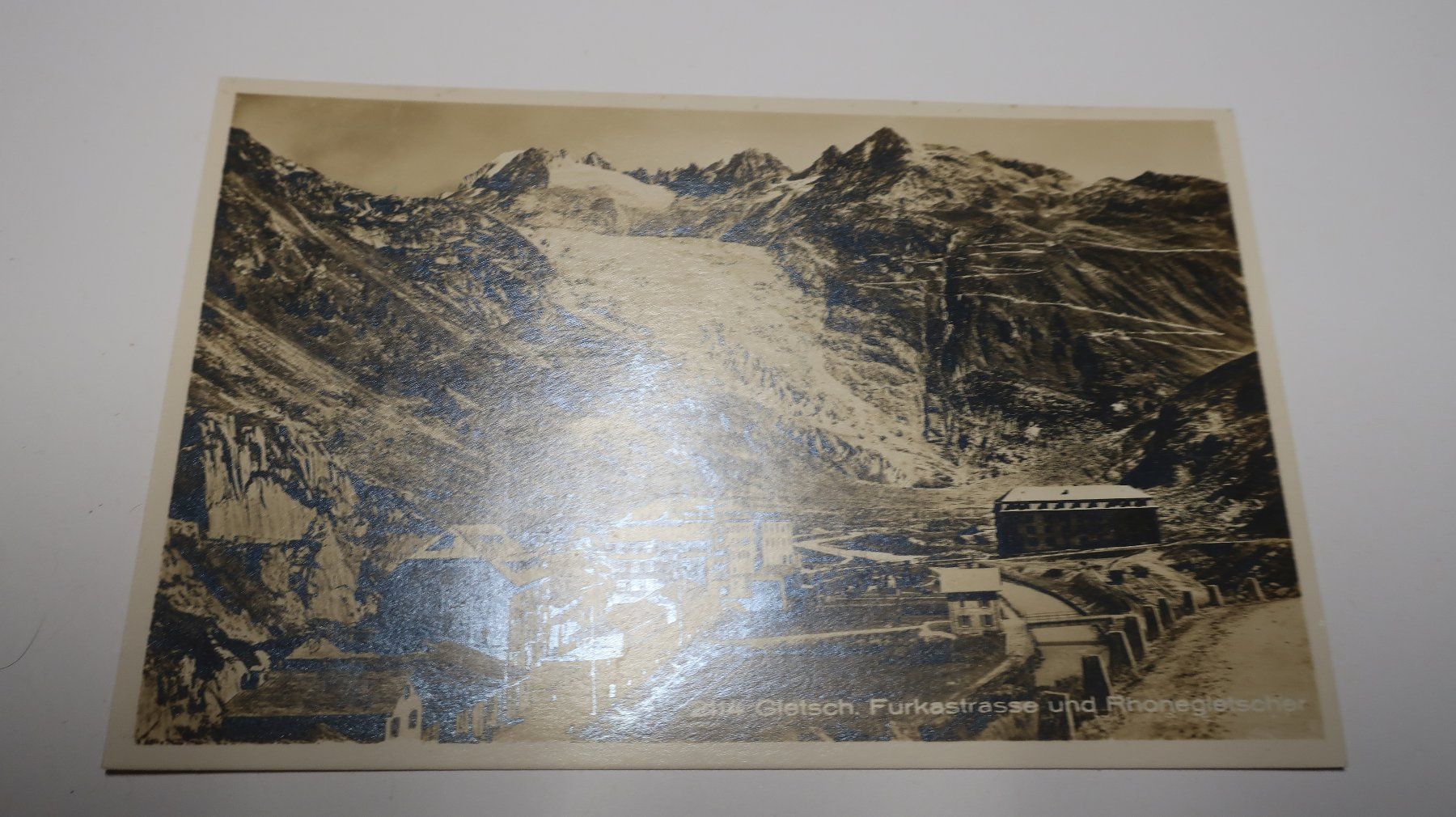 Cartoline postali: Gletsch Furkastrasse und Rhonegletscher – Usato da Cormoret venduto da Pascalll2001 1