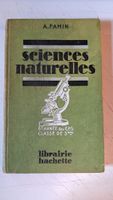 Sciences Naturelles - Livre scolaire ancien - Année 1940