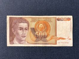 Belgrad 1991 - Jugoslawien - 500 Dinar