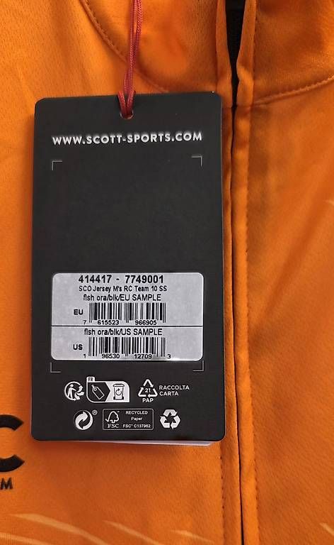 Scott Canottiere & Pantaloni: Maillot vélo NEUF Scott RC Team 10, Medium – Usato da Sugiez venduto da factorysportoutlet 2