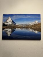 Matterhorn Spiegelbild auf Leinwand 