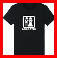T-Shirt Game Over Heirat Hochzeit Gr. L Scheidung Kirche