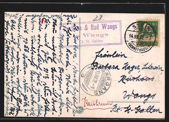 Cartoline postali: Stein am Rhein, Ortsansicht über den Fl – Usato da Berlin venduto da bartko-reher 1