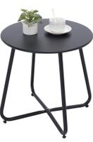 Beistelltisch, Kleiner Beistelltisch Metall, Garten Rund