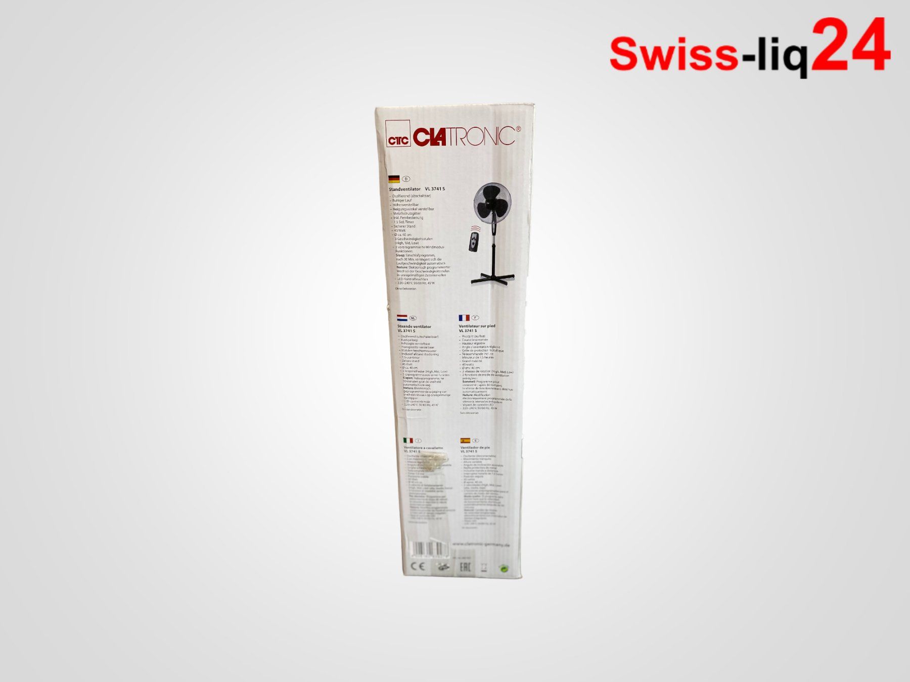 Ventilatoren: Clatronic Standventilator VL 3741 S A-066 – Neu und originalverpackt aus Wangen an der Aare von Swiss-liq24 1