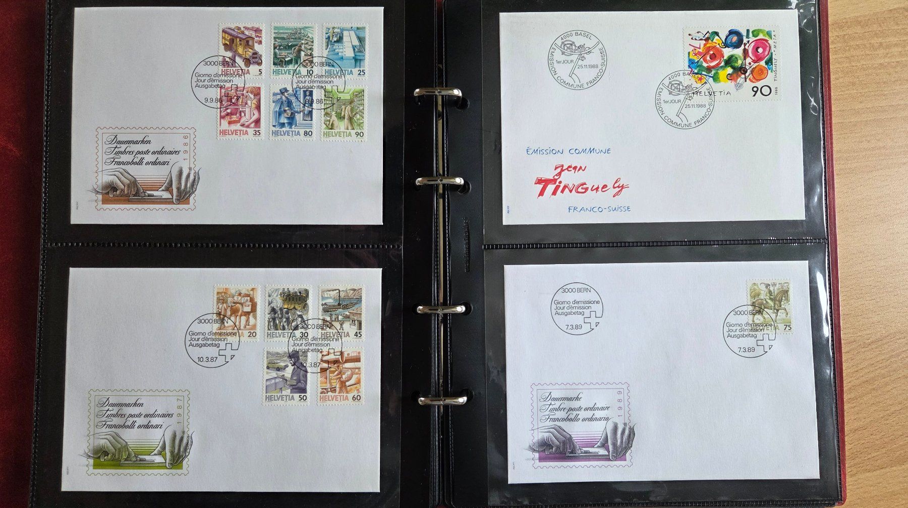 Tutti i francobolli: Album mit 56 FDC Briefen Schweiz – Usato da Muri b. Bern venduto da Nydegg3 6