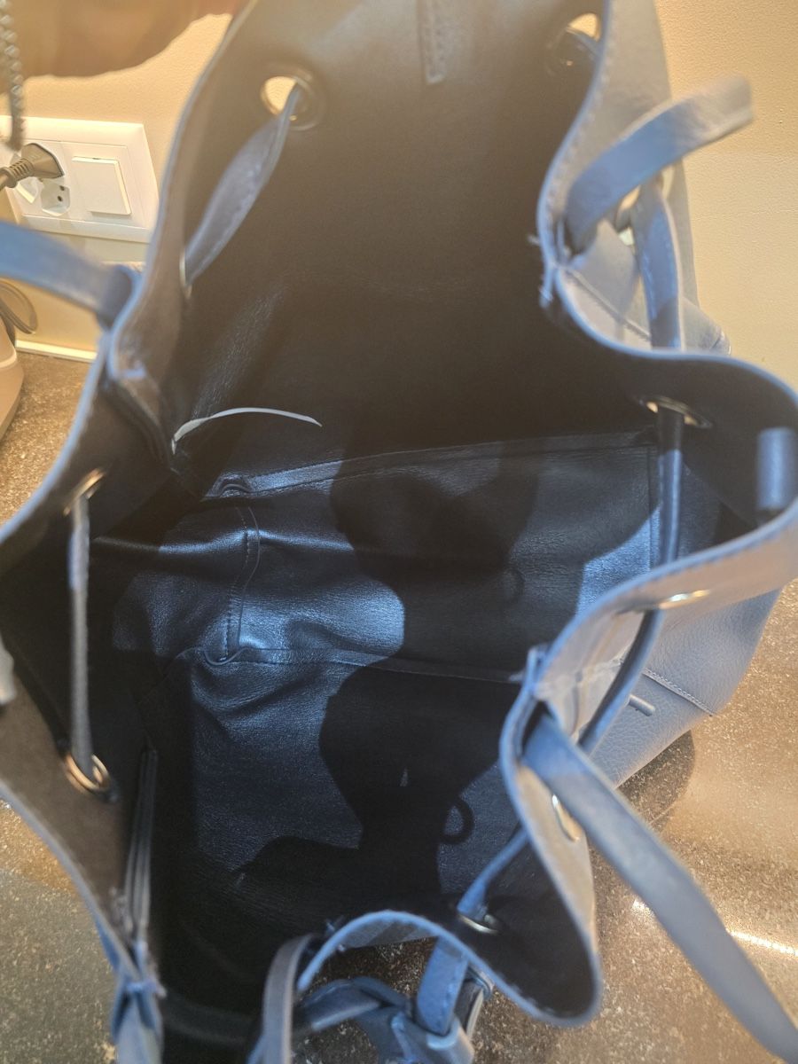 Borse da donna: Handtasche im Beutel-Look blau/grau – Nuovo (secondo la descrizione) da Hägglingen venduto da Raff_Ella 3