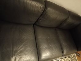 Zwei Leder De Sede Sofas
