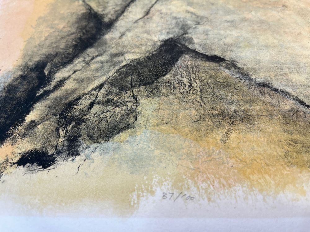 Grafiken & Lithographien: MICHELE MAINOLI  LITHOGRAPHIE SINIERT NUMMERIERT – Gebraucht aus Gersau von kunst-online 3