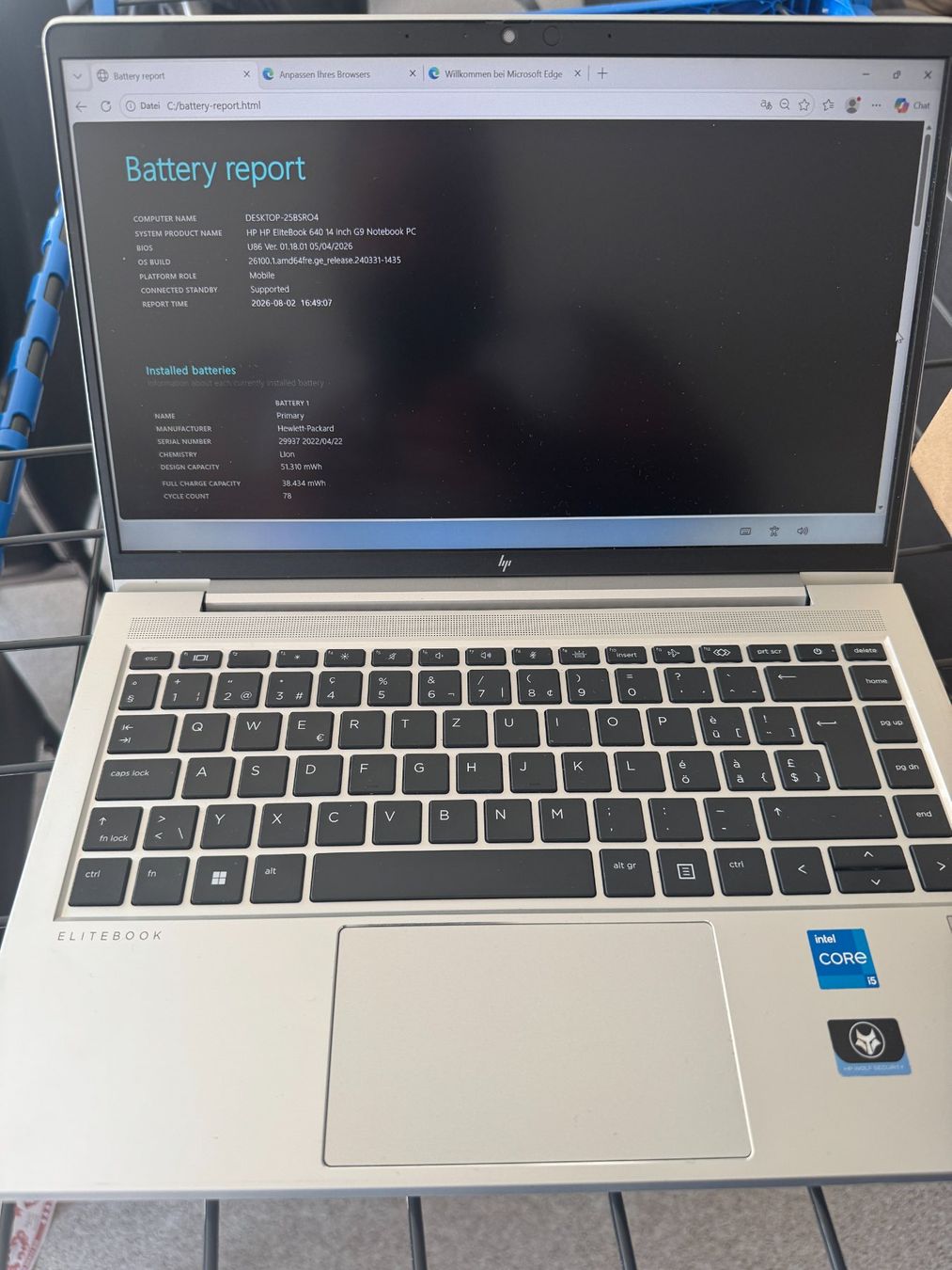 Hewlett Packard Notebooks: HP Elitebook 640 G9 mit 24 GB Ram – Gebraucht aus Bern von Lorenzo3027 1