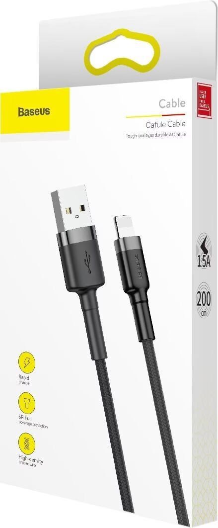 Baseus Cavi: Baseus USB-A to Lightning Cable 2m Black – Nuovo e nell'imballaggio originale da Niederurnen venduto da mowgli_1963 5