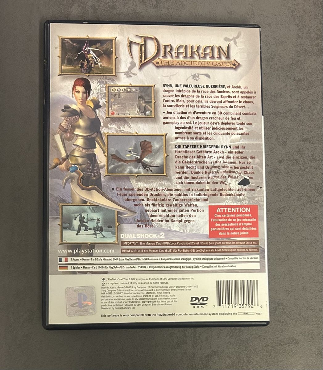 Spiele: Drakan: The Ancient‘s Gate PS2 Game – Gebraucht aus ulisbach von efbtr 2