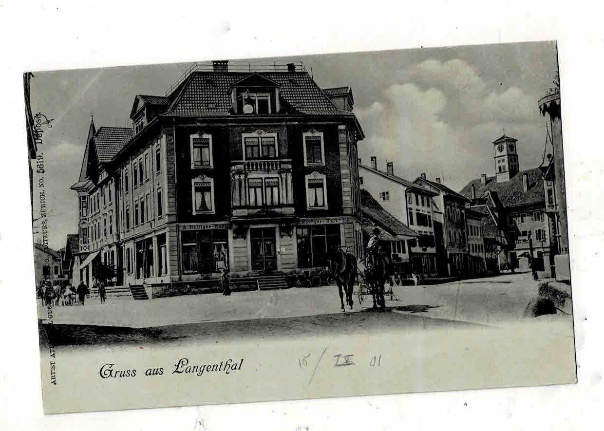 Cartoline postali: Gruss aus Langenthal belebt – Usato da Sulz AG venduto da Oberdanne8