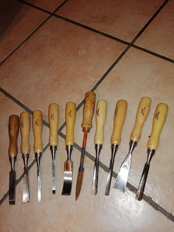 Outil ancien / ciseaux à bois / collection
