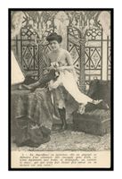 GRIVOISE - 1910 "La Jarretière - Femme au Boudoir"