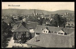 AK Wil, Unterstadt aus der Vogelschau