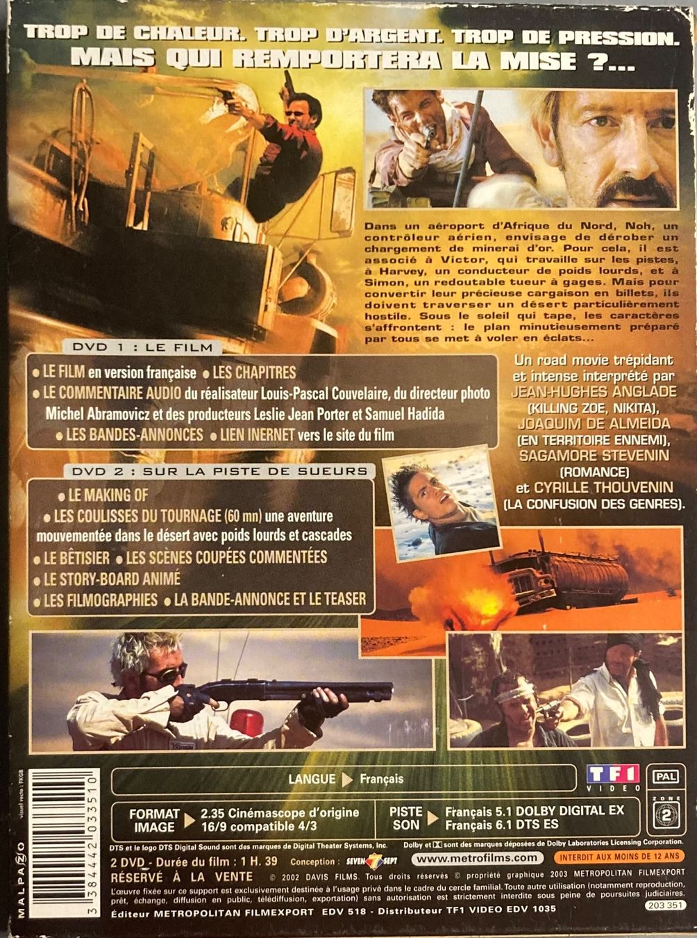Alle DVDs: LOUIS-PASCAL COUVELAIRE - SUEURS – Gebraucht aus Poliez-Pittet von Newtown-Records 1