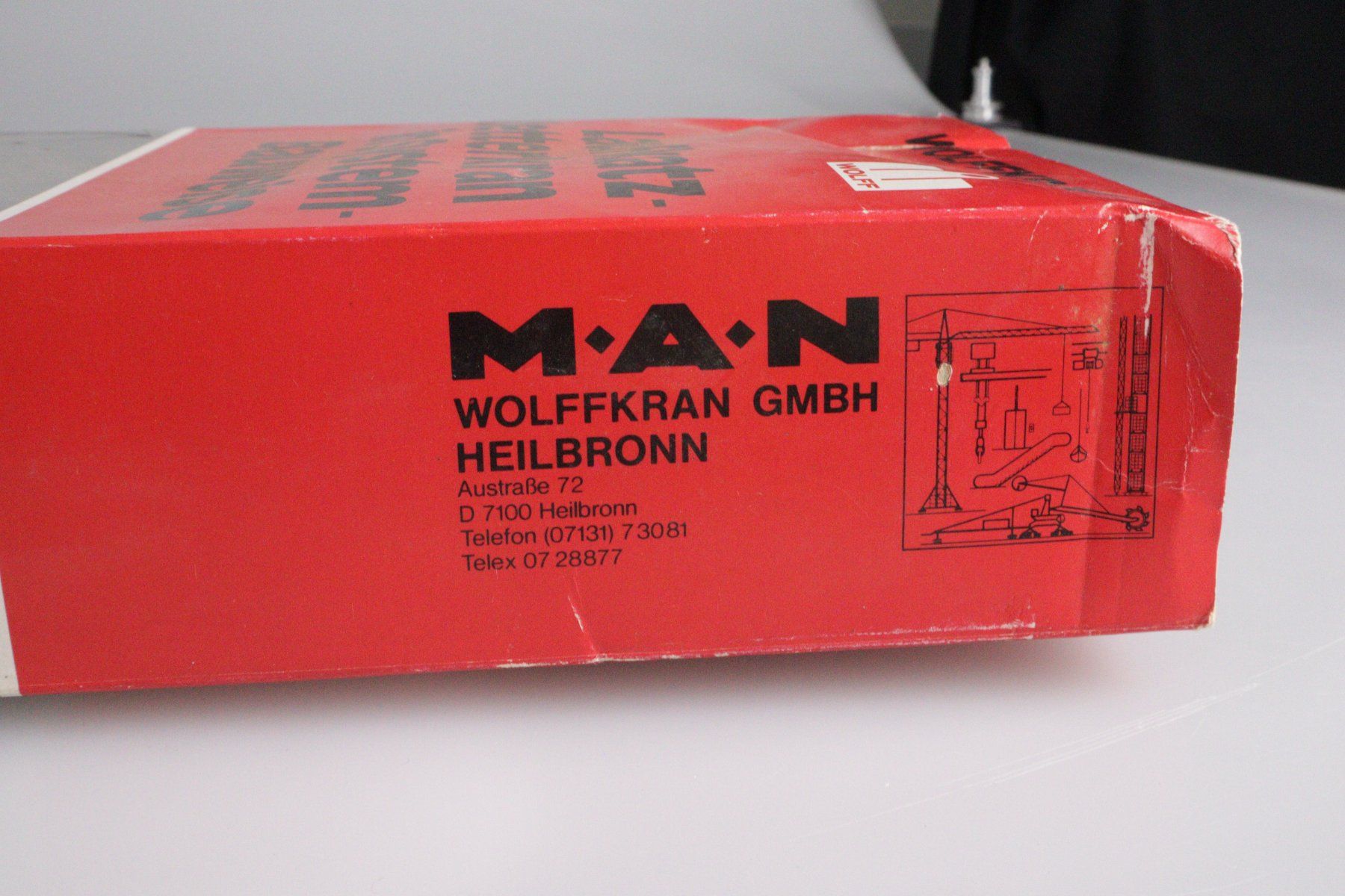 Kit di modellismo & Modellini statici: Modell Wolffkran Wolff WK 200SL Mit Katzausleger – Usato da Volketswil venduto da brockipfannenstil 2
